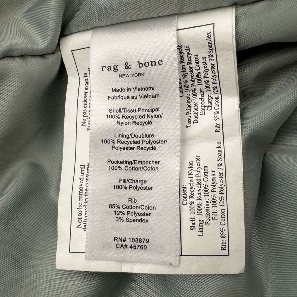 Rag & Bone Manstone Bomber Jacket sage green - Picture 12 of 13